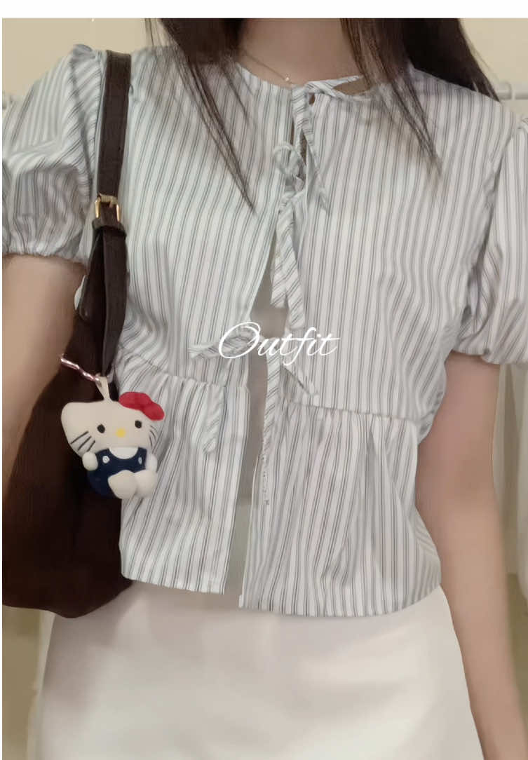 OOTD 🧺🐰🍰🩰🫧🍓#outfit #OOTD #เสื้อน่ารักๆสไตล์เกาหลี #เสื้อน่ารักๆ #แต่งตัวไปคาเฟ่ 