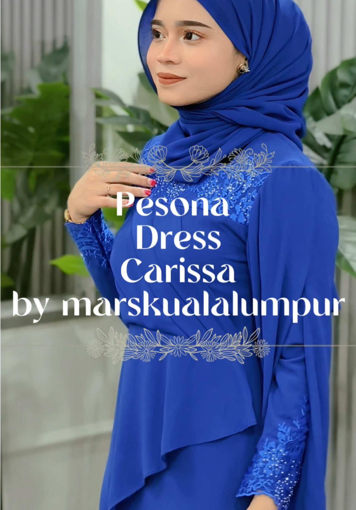 Cantik betul, sumpah tak tipu 😭🔥 Lagi lagi warna royal blue ni, buat warna kulit kita pop up tau 😍🫶🏻 #marskualalumpur #dressmuslimah #bridesmaids #plussize #dresscarissa 