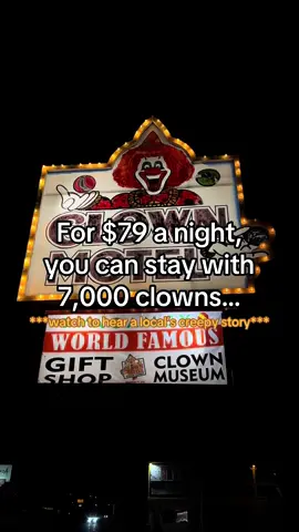 people don’t believe in ghosts until they stay at america’s scariest motel #theclownmotel🤡 #haunted #ghoststory #clownmotel #scaryplacesinnevada 