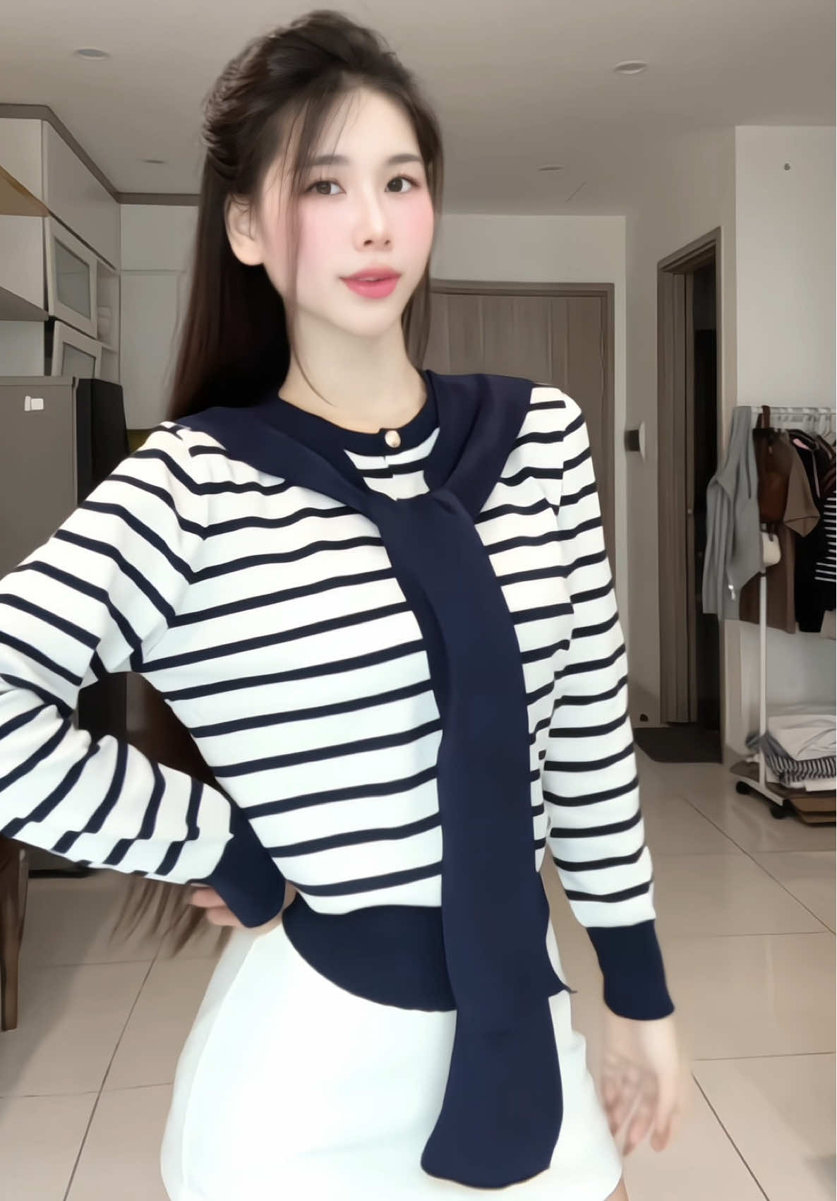 Mặc mấy kiểu này ăn zan trẻ ra dc mấy tuổi íi #review #thoitrang #cardigan 