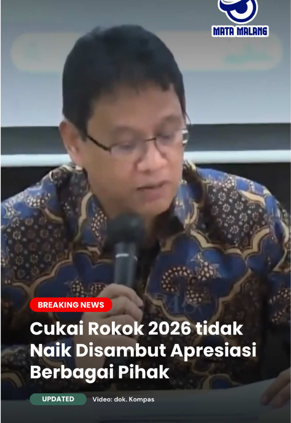 Keputusan Menkeu Purbaya Yudhi Sadewa tidak menaikkan cukai tembakau 2026 disambut positif, termasuk oleh DPR, karena dinilai memberi ruang bagi pekerja sektor tembakau. Sumber: dok. Istimewa #beritatiktok #cukai #rokok #2026 #fyp 
