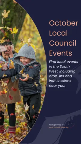 🍂 October Events Across the South West! 🍂 This month, find out about fostering through a variety of local events. From tasty food festivals and casual drop-in sessions to face-to-face and virtual information sessions, there’s something for everyone. 👥 Meet local services 💻 Join information sessions online or in person 📍 Hosted by councils across the South West 👉 Check out what’s happening near you