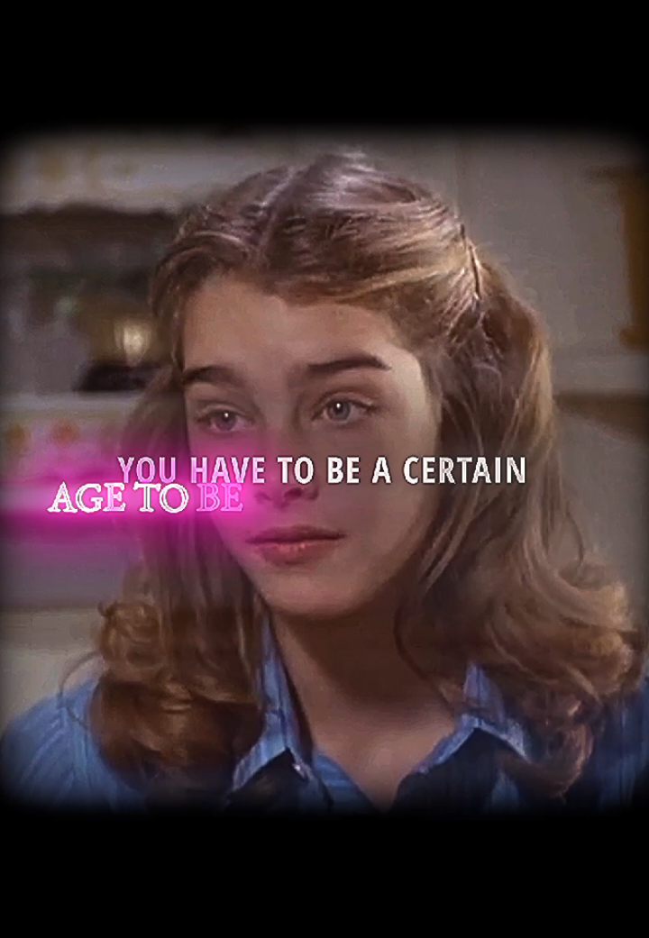 beautiful girl💘#justyouandmekid #classicfilm #oldfilm #brookeshieldsyounger #oldfilm 