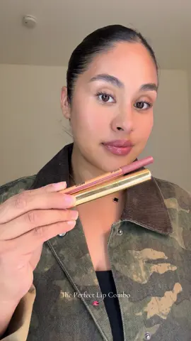 The perfect lip combo 💋 Lip Liner @makeupforever wherever walnut  Glossy Lip Balm @Hourglass Cosmetics peachy beige ✨  #lipcombo #makeupforever #hourglasscosmetics 