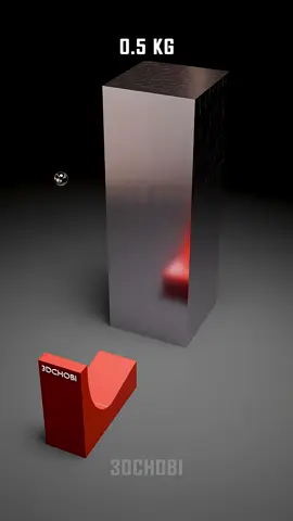 24000 Shiny Cubes Against 500 Kg Ball with a Satisfying Demolition #satisfying #animation #blender