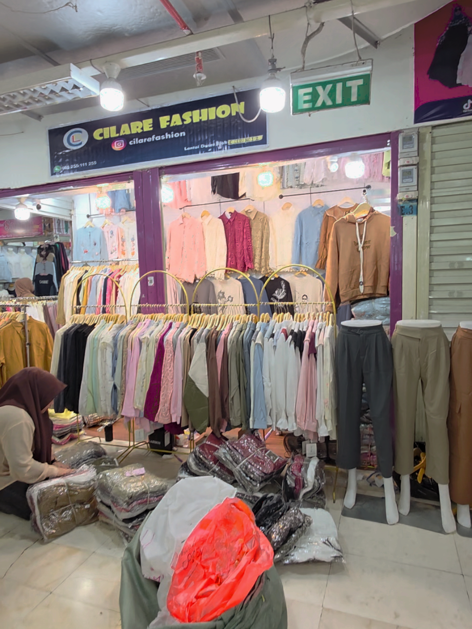 TOKO CILARE FASHION PASAR SENTRAL MAKASSAR #tokogrosirmakassar #cilarefashion #tokogrosirmakassar #CapCut #kaoscrop 