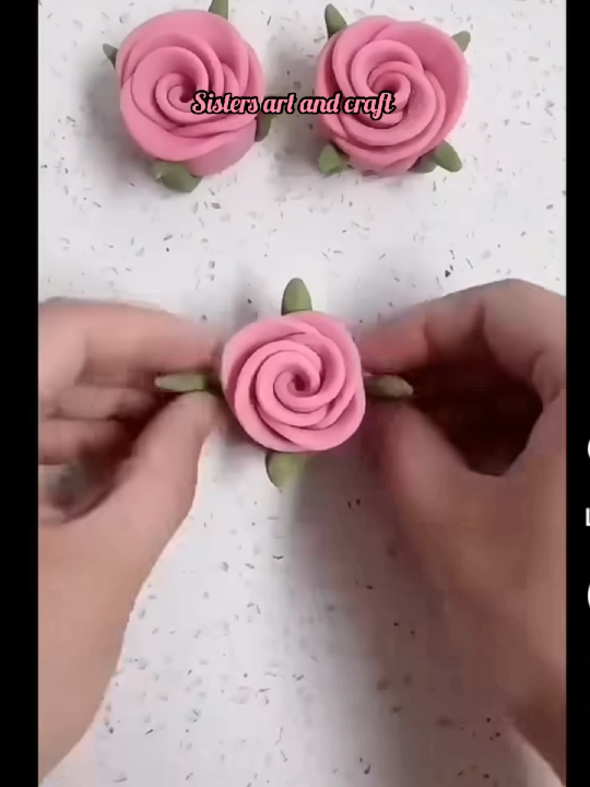 Make Easy flower With clay #satisfyingvideo #trendingtiktok #superclaycraft #DIY#viraltiktok 