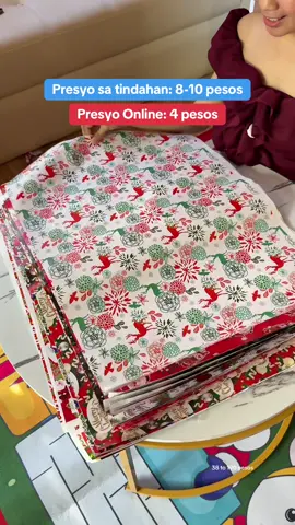 Sobrang laki ng natipid ko. #christmaswrapping #christmaswrapper #christmasbag #christmasgiftwrapper 