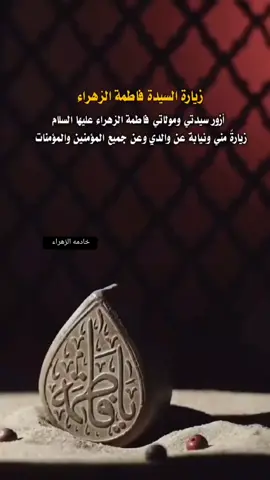 زيارة مولاتي الزهراء عليها السلام...  #السلام_عليك_يامولاتي_فاطمة_الزهراء  #عظم_الله_اجورنا_واجوركم  #اماااه_يازهراء😭💔 