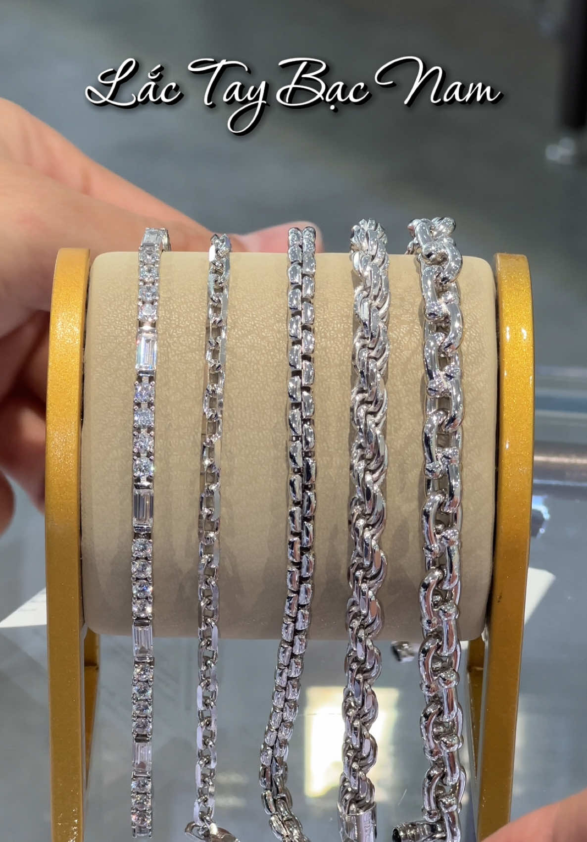 Lắc Tay Bạc Nam #pnj23nguyenanhthuq12 #trangsuc #pnj #xuhuong 