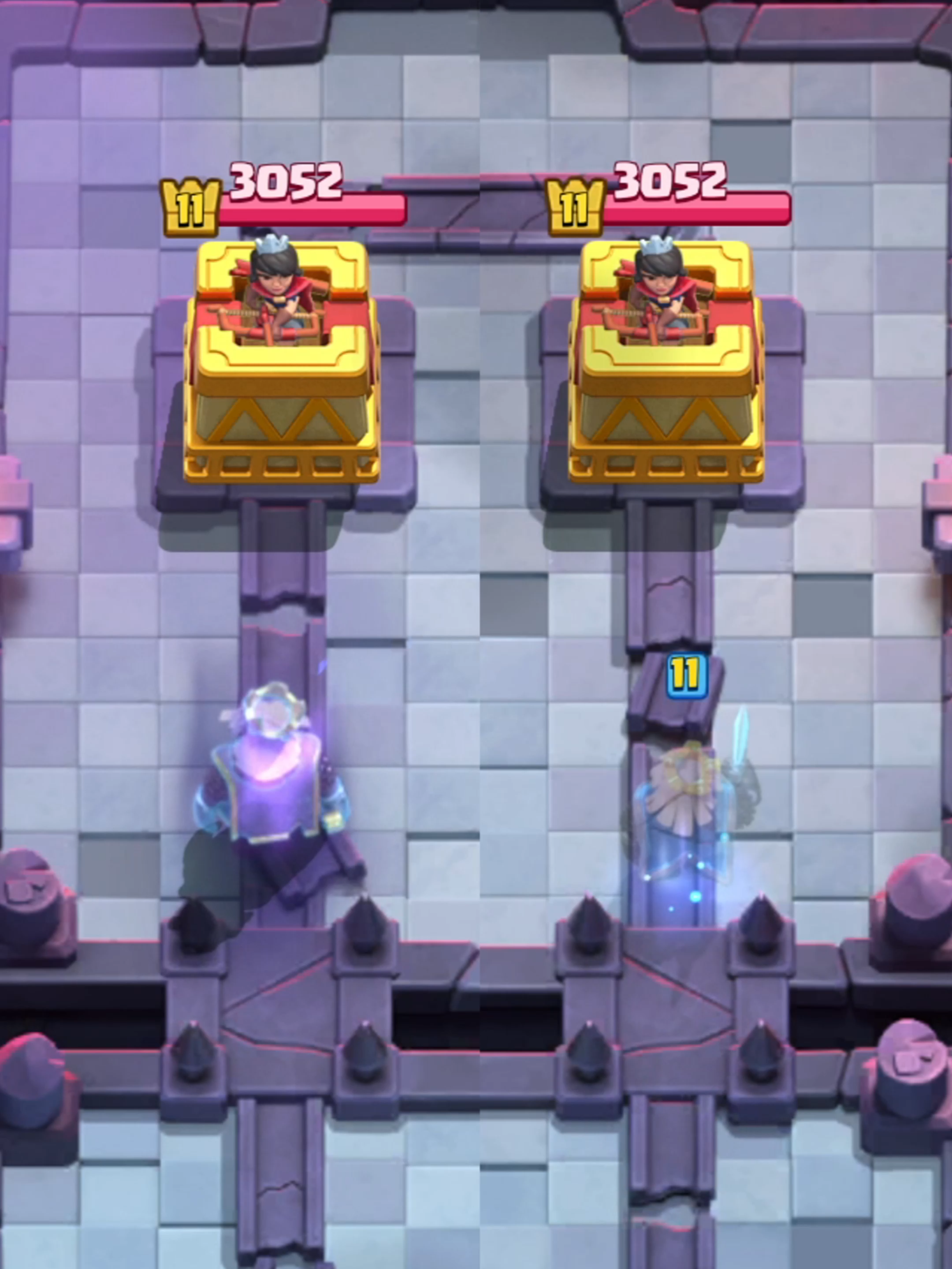 EVOLVED ROYAL GHOST VS NORMAL ROYAL GHOST! BROKEN #clashroyale #satisfying #foryou #evolution #new