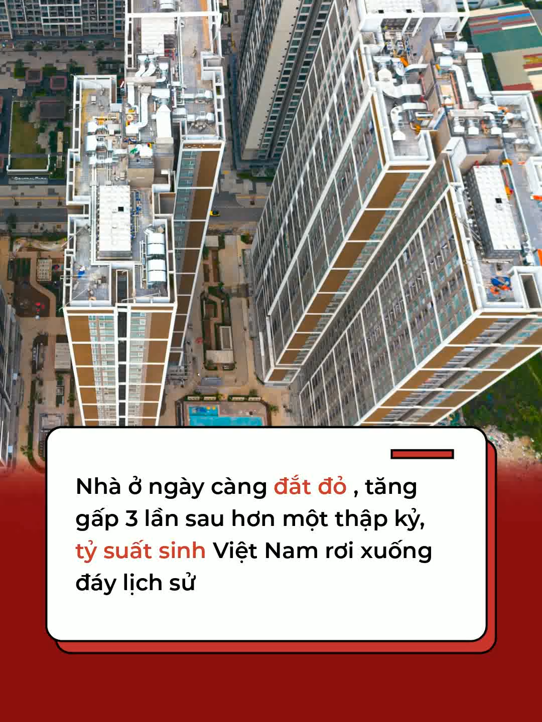 Nhà ở ngày càng đắt đỏ, tăng gấp 3 lần sau hơn một thập kỷ, tỷ suất sinh Việt Nam rơi xuống đáy lịch sử#CafeF #amm