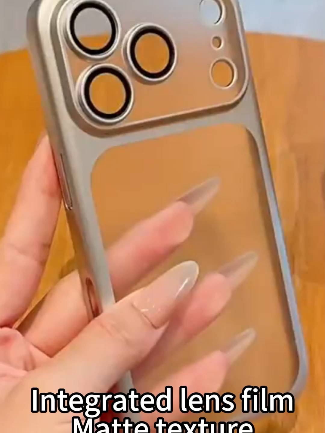The phone case with a transparent frosted integrated lens film not only feels like a bare phone but also provides full protection!#phonecase #iPhone17 #Lensfilm #iPhone