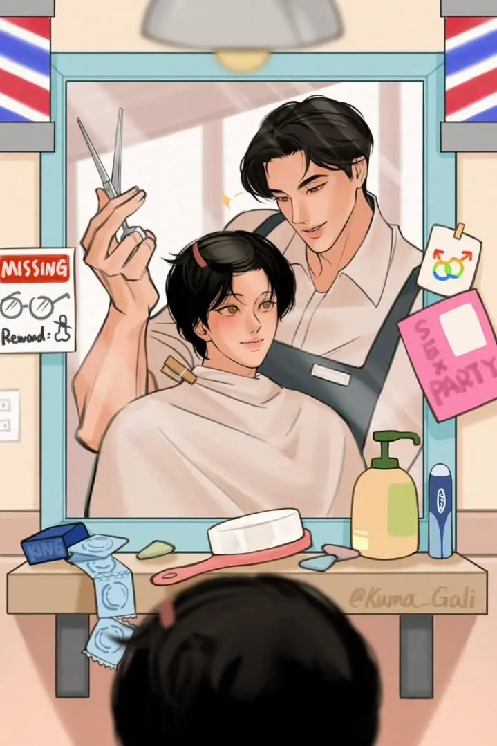 HE'S STILL SO CUTEEEE #painterofthenight #nakyumxseunghoo #haircut #blmanhwa #fanart