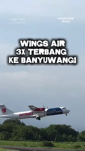 Kabar Gembira! Mulai  9 Oktober 2025, Wings Air hadir 3x seminggu di rute Banyuwangi – Surabaya (PP) setiap: ✅ Rabu ✅ Kamis ✅ Minggu Waktunya jelajahi lebih banyak tanpa ribet! ✈️✨ #injourneyairport #bandarabanyuwangi #FlyWingsAir #Banyuwangi #Surabaya