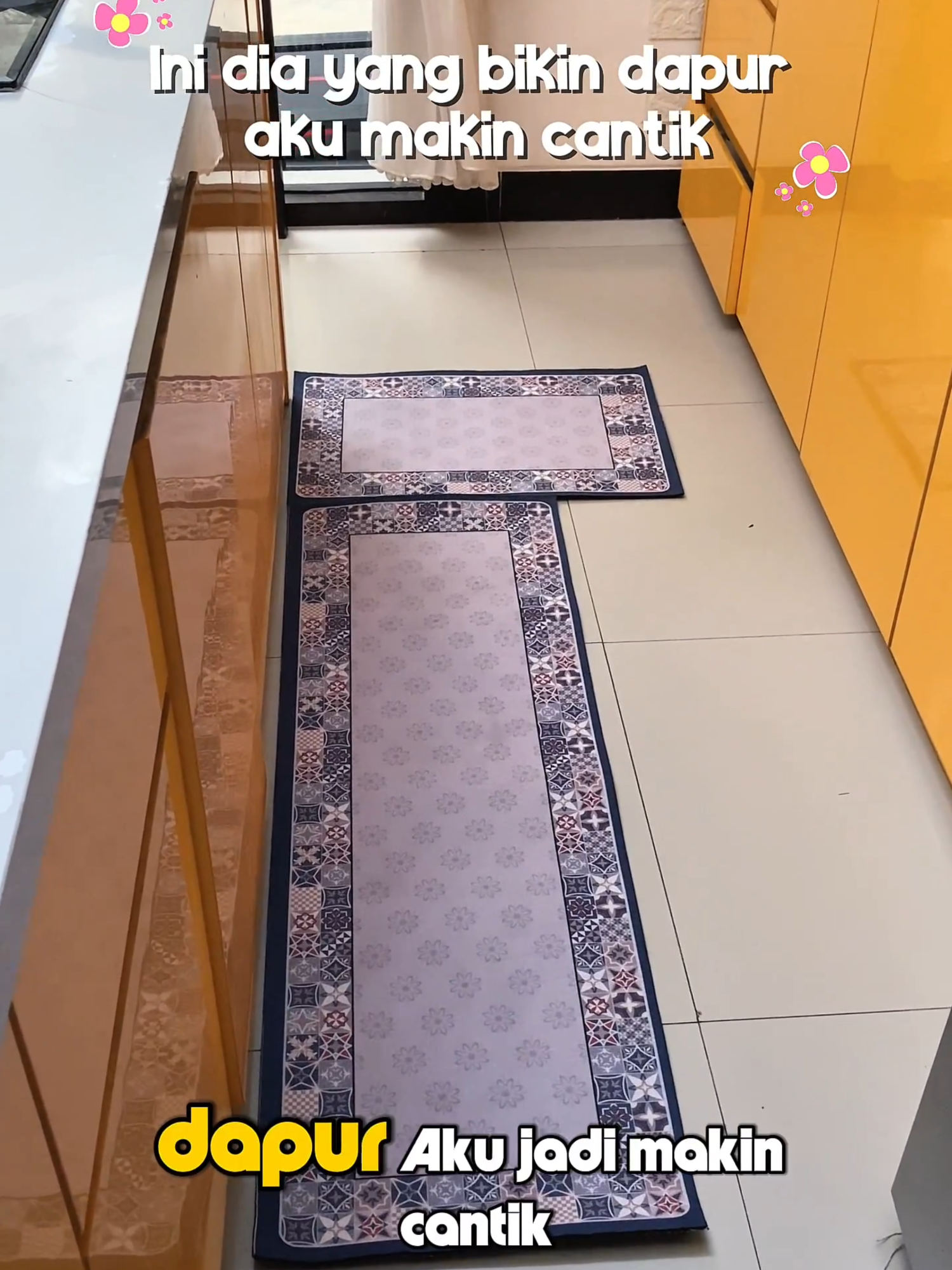 Keset dapur 2in1 harga murah promo keset anti slip daya serap tinggi #keset #kesetantislip #kesetdapur #wibgajian #cuantanpabatas #promoguncang1010