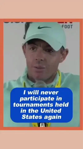 Rory McIlroy may never compete in a tournament held in the United States again.He cannot accept the fact that someone in the crowd threw a drink bottle at his wife's head.#fyp #usa_tiktok #rorymcilroy #usa🇺🇸 #RyderCup #usa #golf #celebrity #foryou