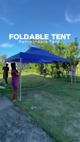 Hindi na kelangan mag rent ng tent dahil dito sa foldable tent napaka dali pang assemble #foldabletent #rectractabletent #outdoortent #canopy #tent 