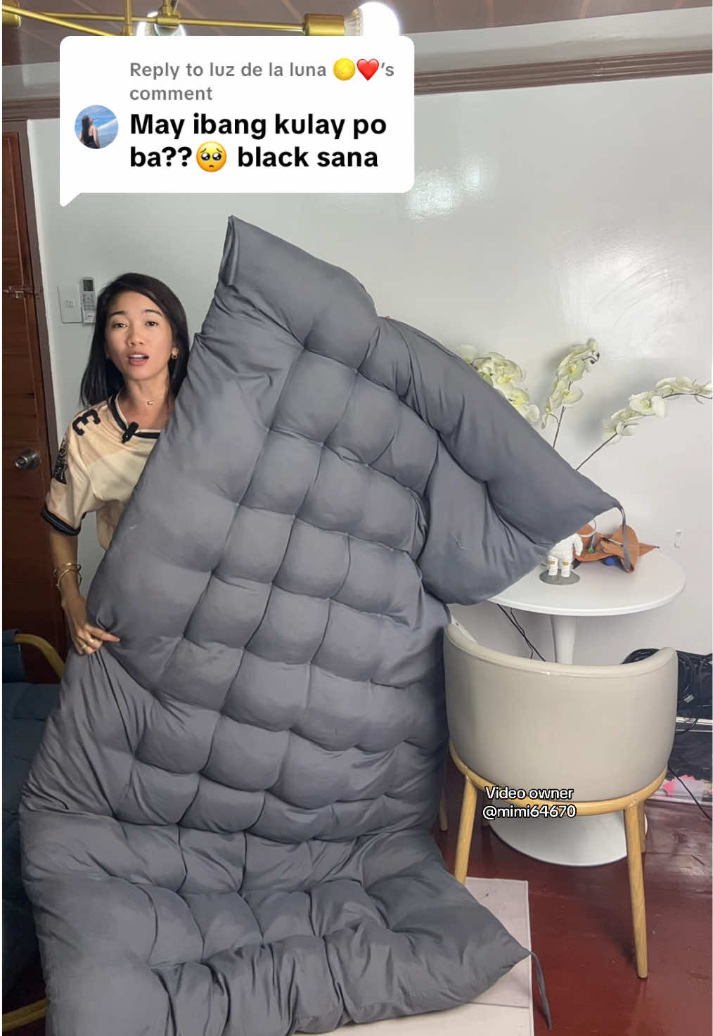 Replying to @luz de la luna 🌕❤️  grey lang po tlga #sapin #malambot #cushion #fyp 