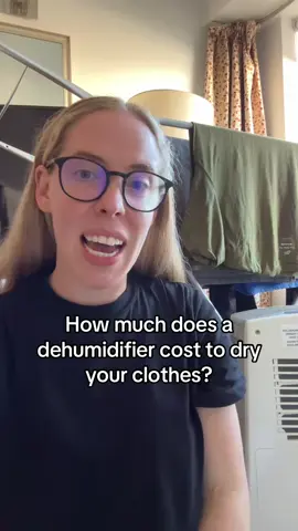 How much does it cost to dry your clothes with a dehumidifier? #homehacks #laundryhacks #saveenergy 