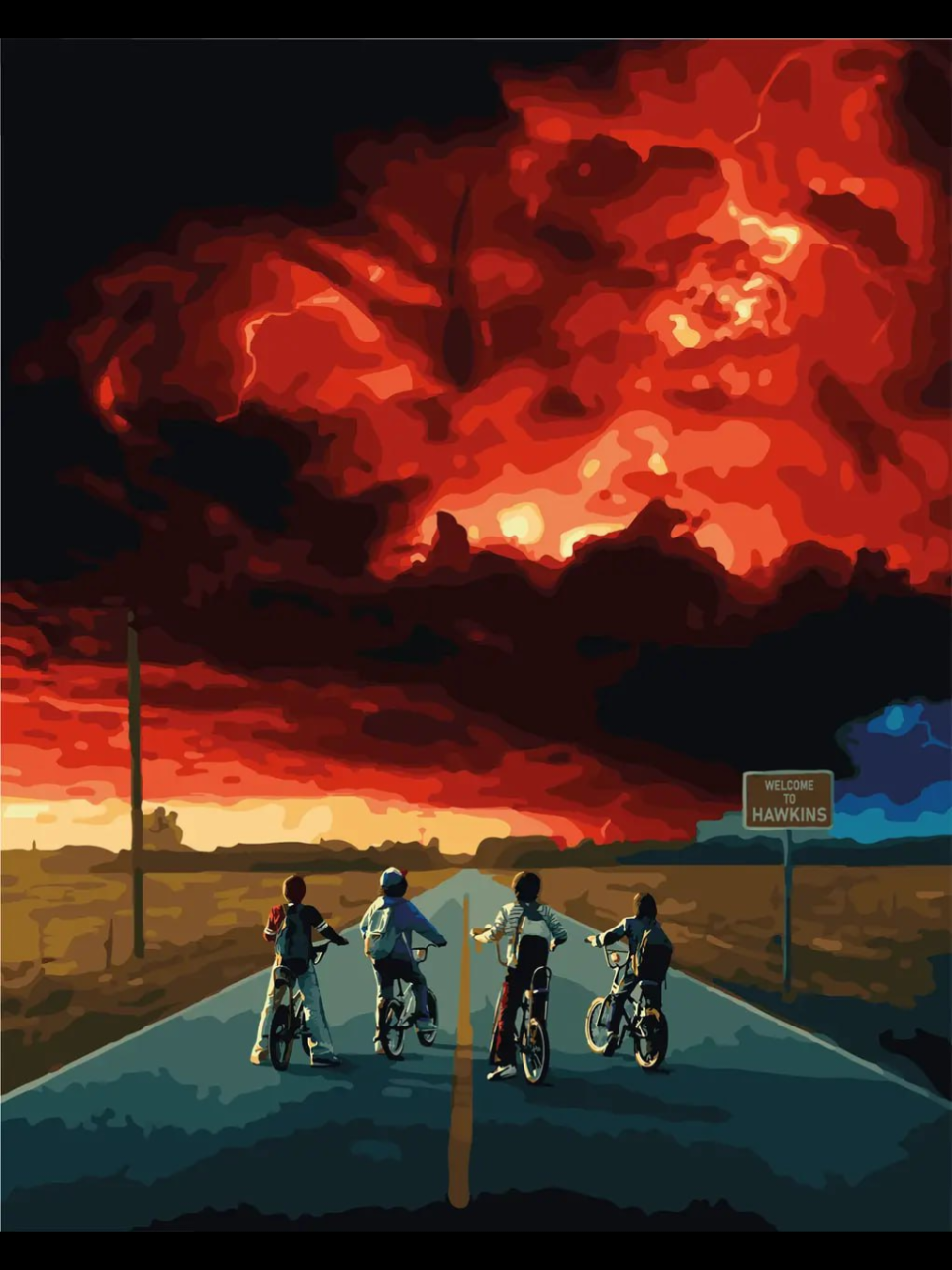 Нова картина за номерами по мотивам серіалу 'Дивні дива' #оченьстранныедела #дивнідива #нетфлікс 