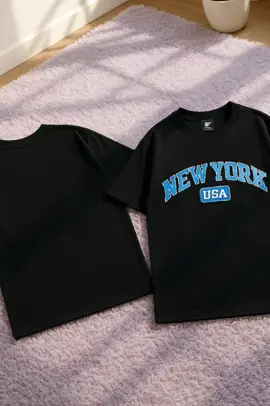 Tshirt Cotton 24s new york black#tshirt #kaosdistro #terbaru #fypシ゚ 
