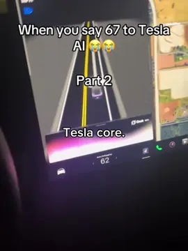 Tesla Wildin 😭 #fyp #tesla #67 #funny 