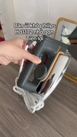 Bàn ủi khô philips hd1172 nhỏ gọn tiện lợi nhanh nóng #banuikhophips #banuikho  