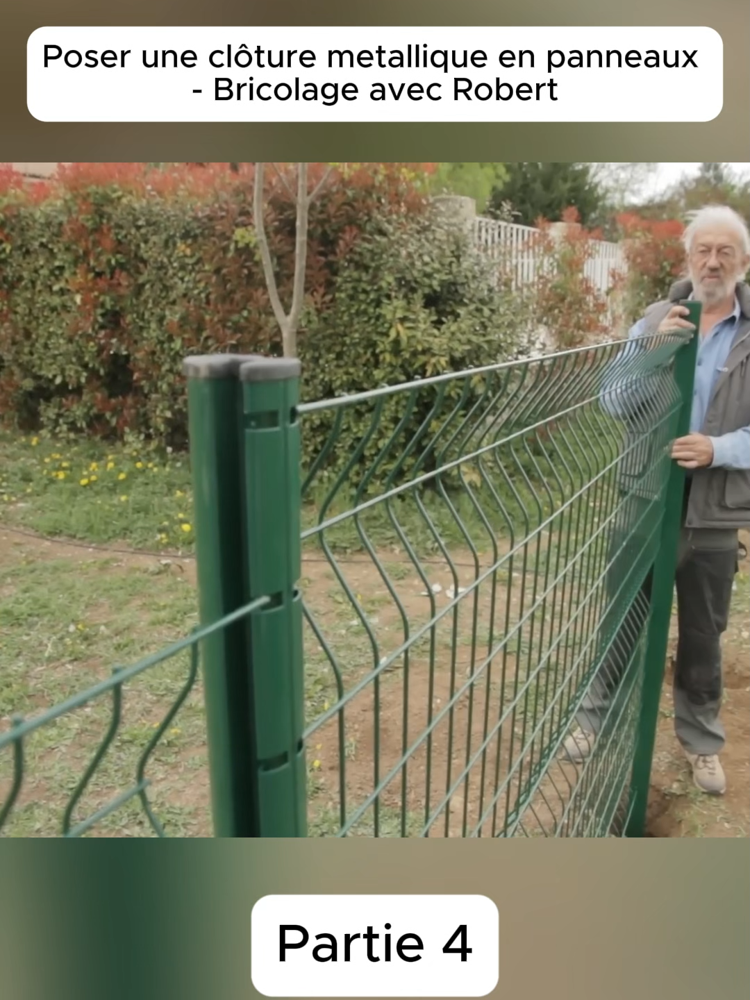 Poser une clôture metallique en panneaux - Bricolage avec Robert #commentlespanneauxd'unecloture #commentposerlespanneauxd'uneclôture #poserunecloture