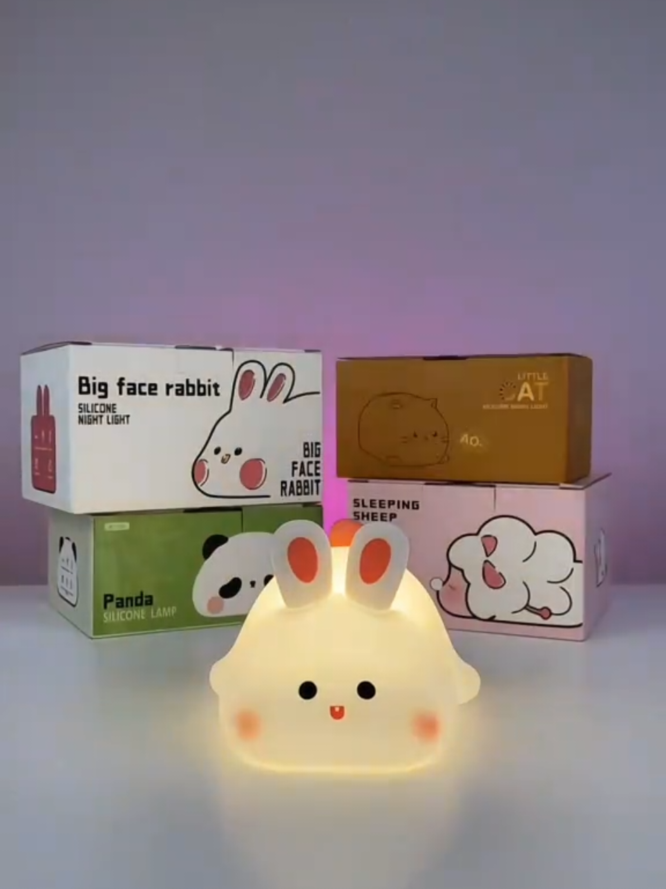 They are just lamps 🥺🤌🏻  #rabbit #moon #soft #glow #lamp 