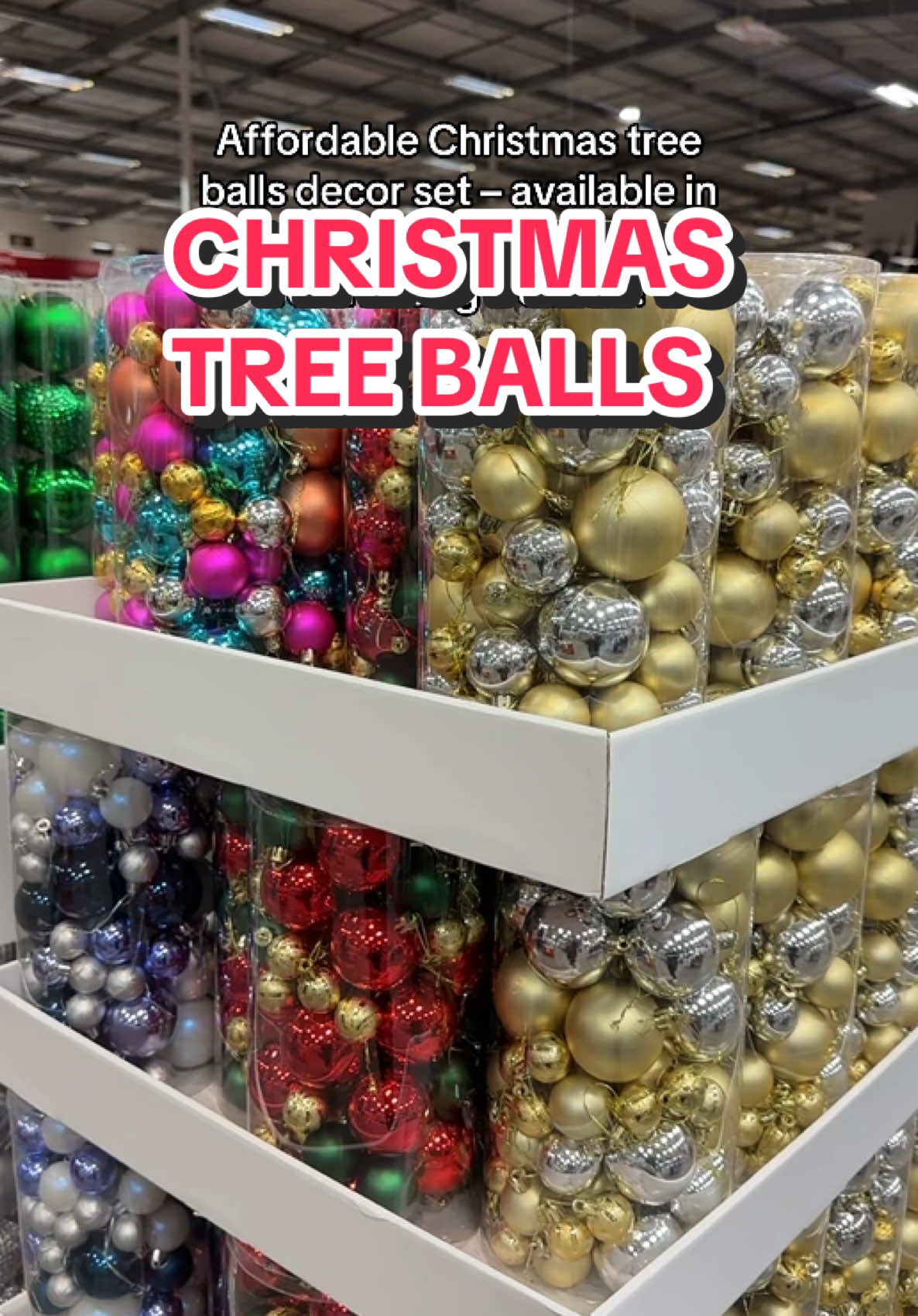 Christmas Tree Balls Decor Set #christmastree #christmastreeornaments #christmasdecor 