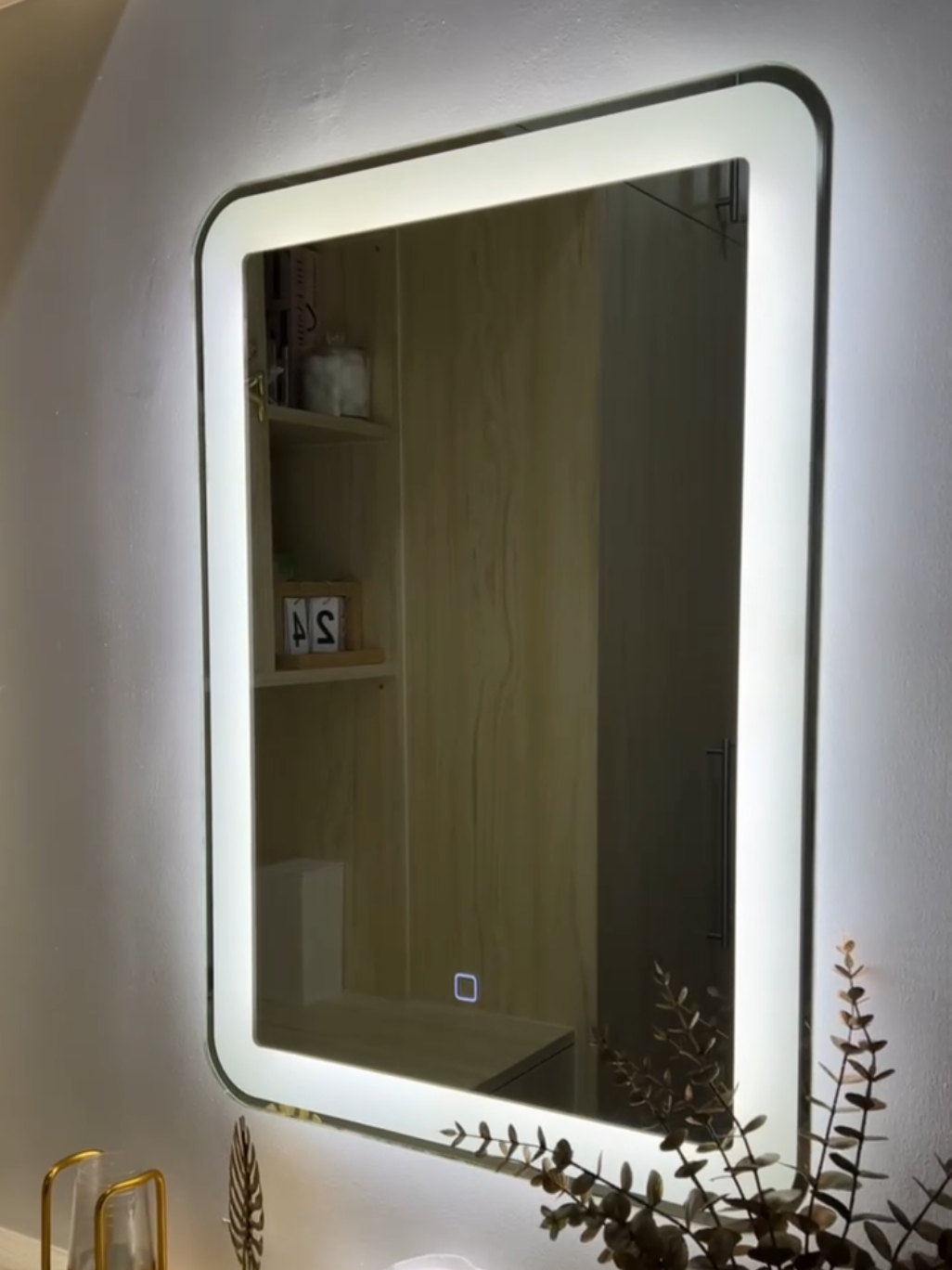 BATHROOM LED LIGHT grabi supper ganda nitoo, lakas maka aesthetic ✨ #LEDMirror #FramelessMirror #BathroomGoals #ModernHome #SleekDesign 