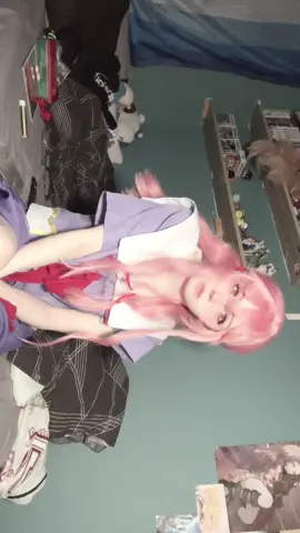 this wig pmo anyway i need to cosplay again i hate all my drafts  #yuno #futurediary #mirainikki #cosplay #femboy 