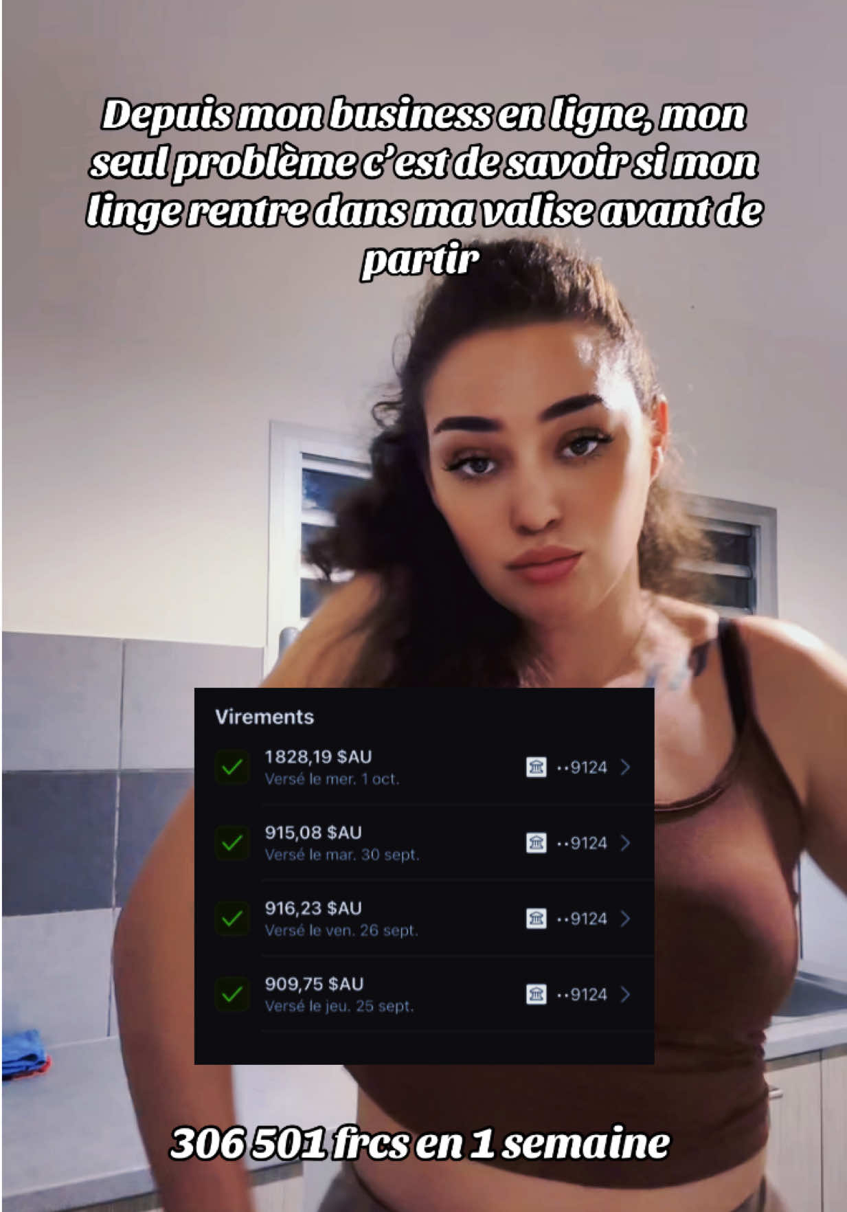 Aujourd’hui, mon plus gros stress avant de voyager n’a rien à voir avec l’argent… mais avec ma valise 🧳😅 C’est ça la liberté qu’offre un business en ligne : choisir où je vais, quand je pars, et ne plus m’inquiéter du reste ✈️🔥 Alors bosser pour un smic c’est difficile !  Bosser pour sois même c’est difficile !  Mais choisis ton difficile !  #businessenligne #liberte #viedereve #voyage #argent 