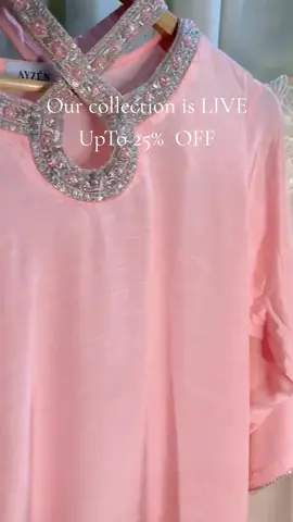 Our baby pink Embroidered Dress has just arrived! ✨ Add a touch of elegance to your style and enjoy up to 25% OFF across our entire collection. Don’t wait – your perfect pick is waiting! 💫 visit our website for more #KaftanVibes #PakistaniFashion #LuxuryWear #ElegantStyle #ModestFashion 