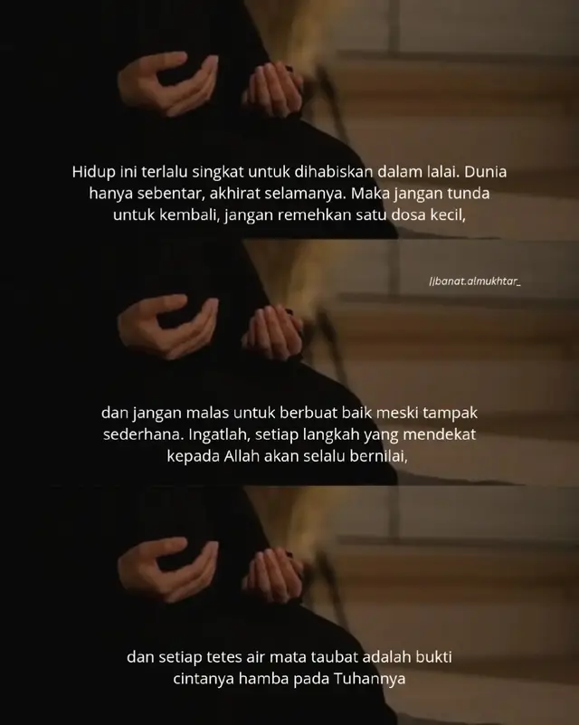 ✨ Dunia hanya sebentar, jangan habiskan dalam lalai. Kembali pada Allah sebelum terlambat. 🌙 #selfreminder #renungan #foryoupage #nasheed #fyp 
