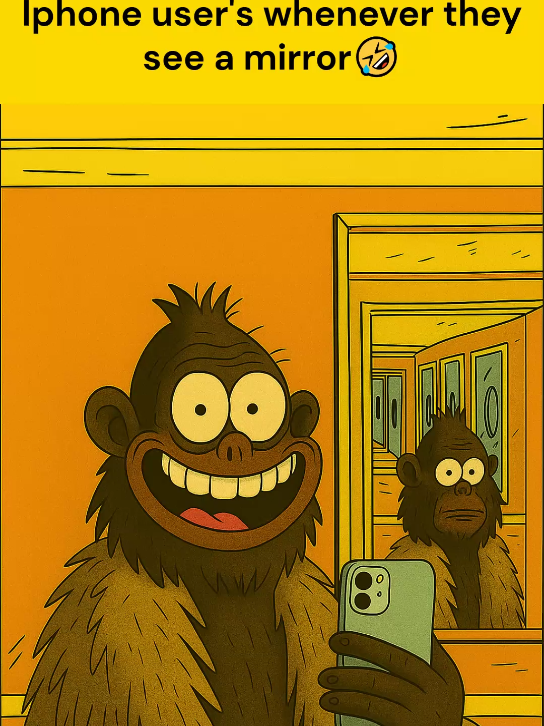 iphone user's whenever they see a mirror🤣 #fyp #fyyyyyyyyyyyyyyyy
