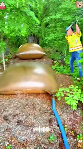 Why Workers Slam These Huge Sludge Bags#fyp#foryoupage#knowledge#civilengineering #usa🇺🇸 