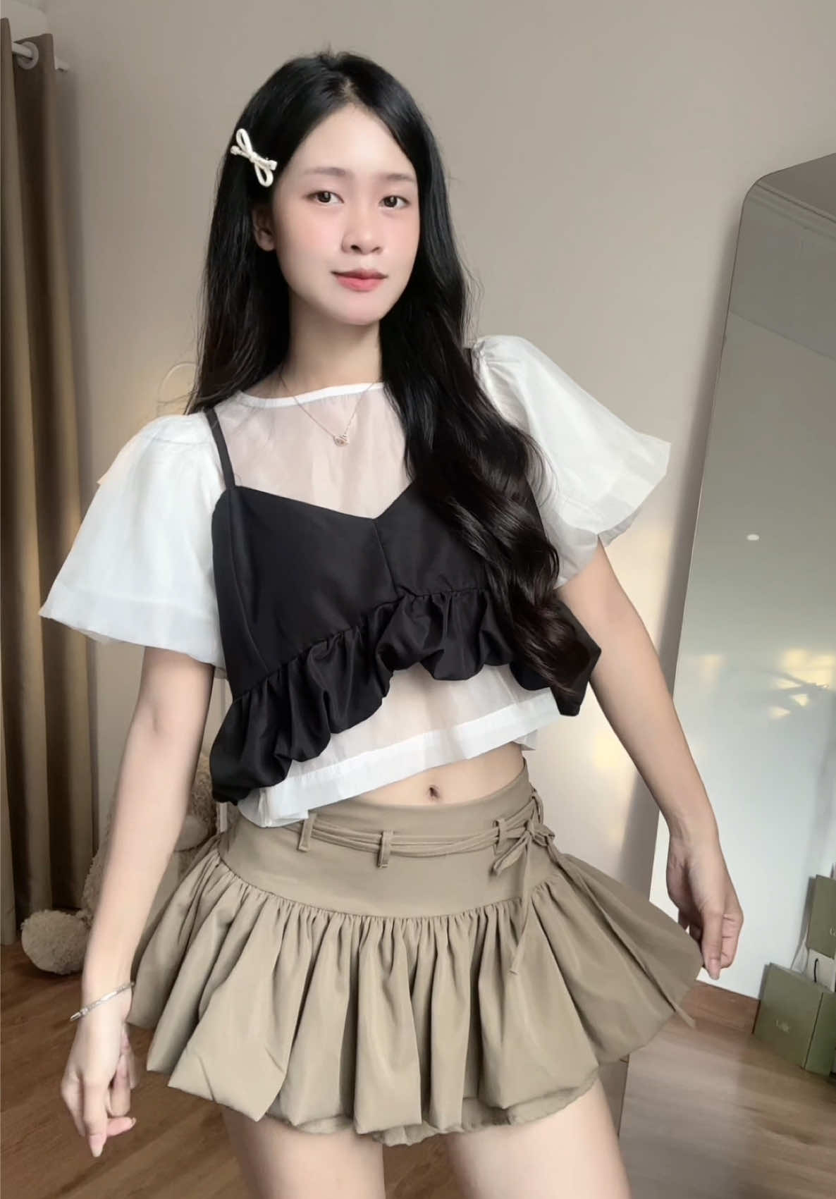 Chân váy tone dáng cỡ này@Woaa.Stu2 #outfit #outfitideas #xuhuongtiktok #xuhuong 