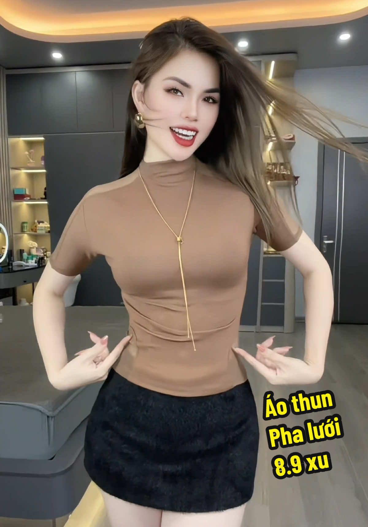 Áo thun phối lưới. Sang chảnh #liên_aila #aothun #aothunnu #aothunxinh #aohottrend 