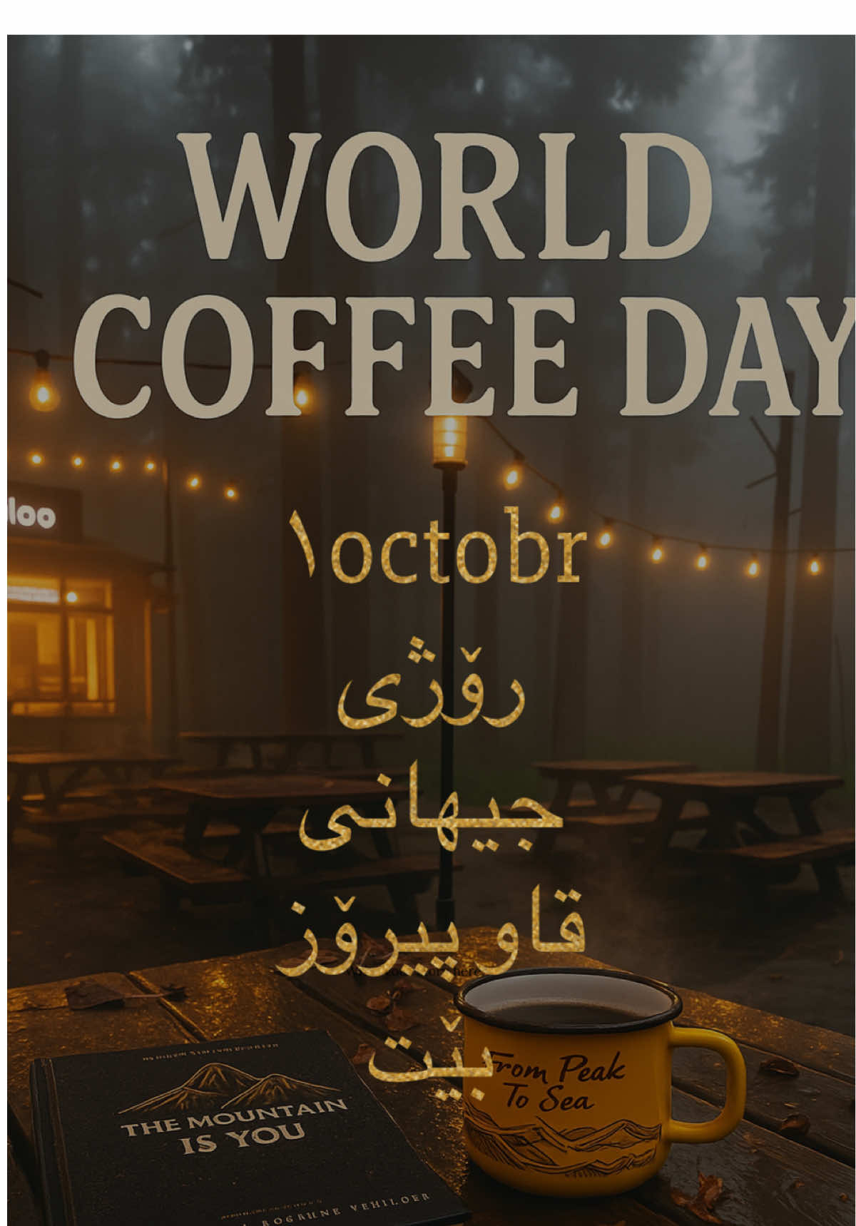 1octobrv رۆژی جیهانی قاوە  پیرۆز بێت ..🤎☕️ #barista #coffee #happy #manijer #cafe 