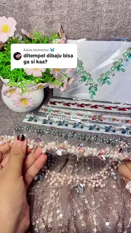 Membalas @🦋 bisa dong say payet rangkai jahit serba guna kan ini #payetmutiara #payetrangkai #payetinstan 
