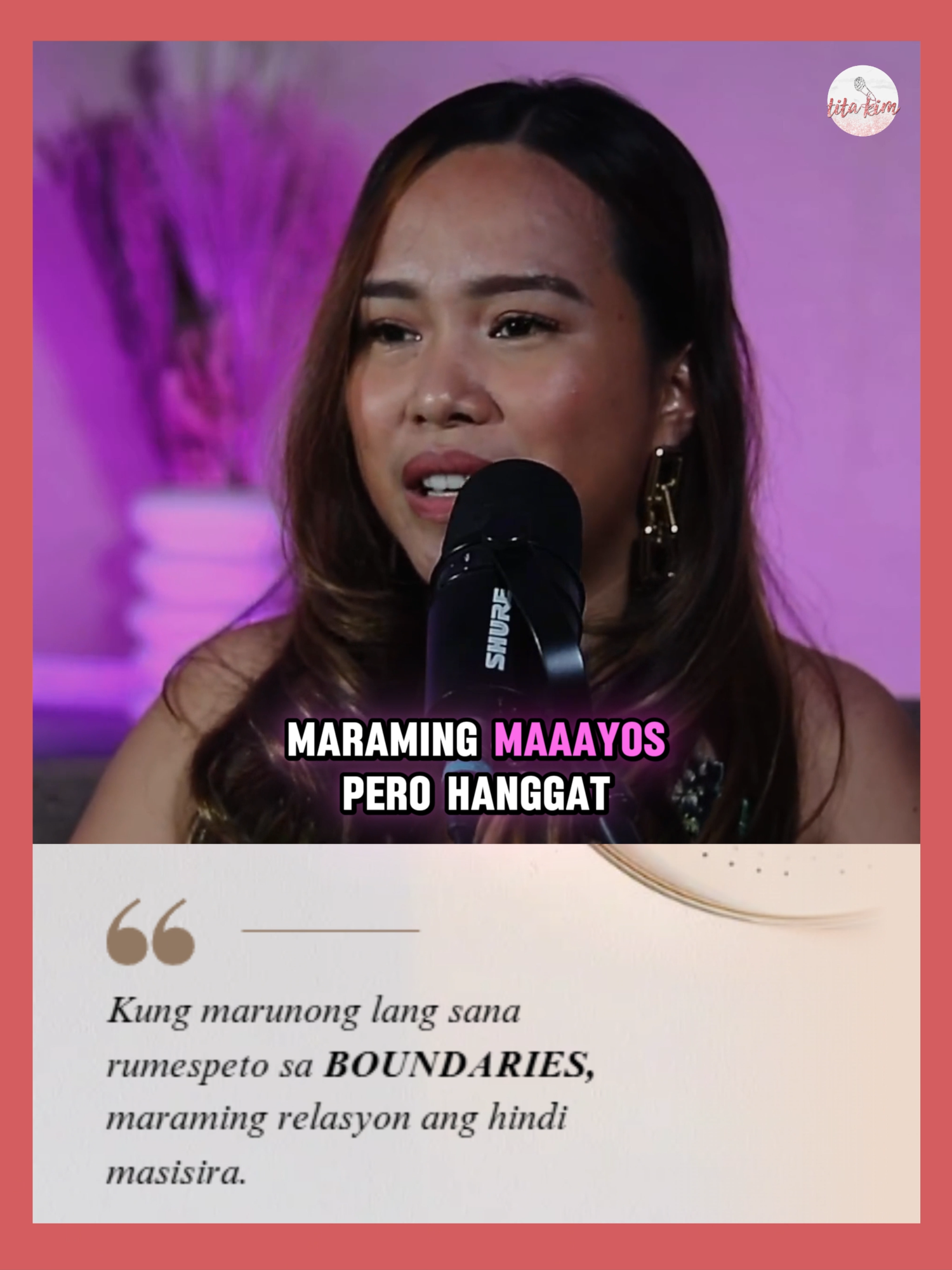 Kapag TAKEN KA NA at alam mong TAKEN NA SIYA, always SET BOUNDARIES | Tita Kim
