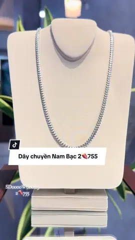 Hàng Hot em về thêm, dây nam bạc chưa đến 3🍠 các Anh chốt đơn nhanh lẹ đi ạ 👍🏻👍🏻👍🏻#PNJ #pnjnext189batrieu #TrangSucPNJ #bacpnj 
