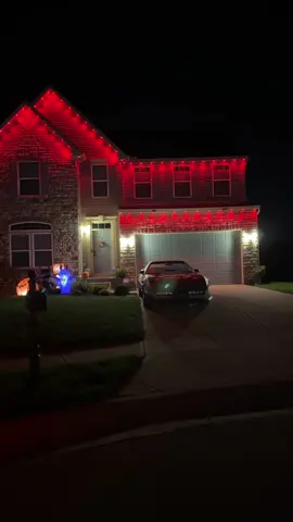 Permanent lighting to our house has been a great upgrade!!! We are so happy we don’t have to worry about putting them up every year or taking them down!!! #light #holidaylights #upgrades #led 