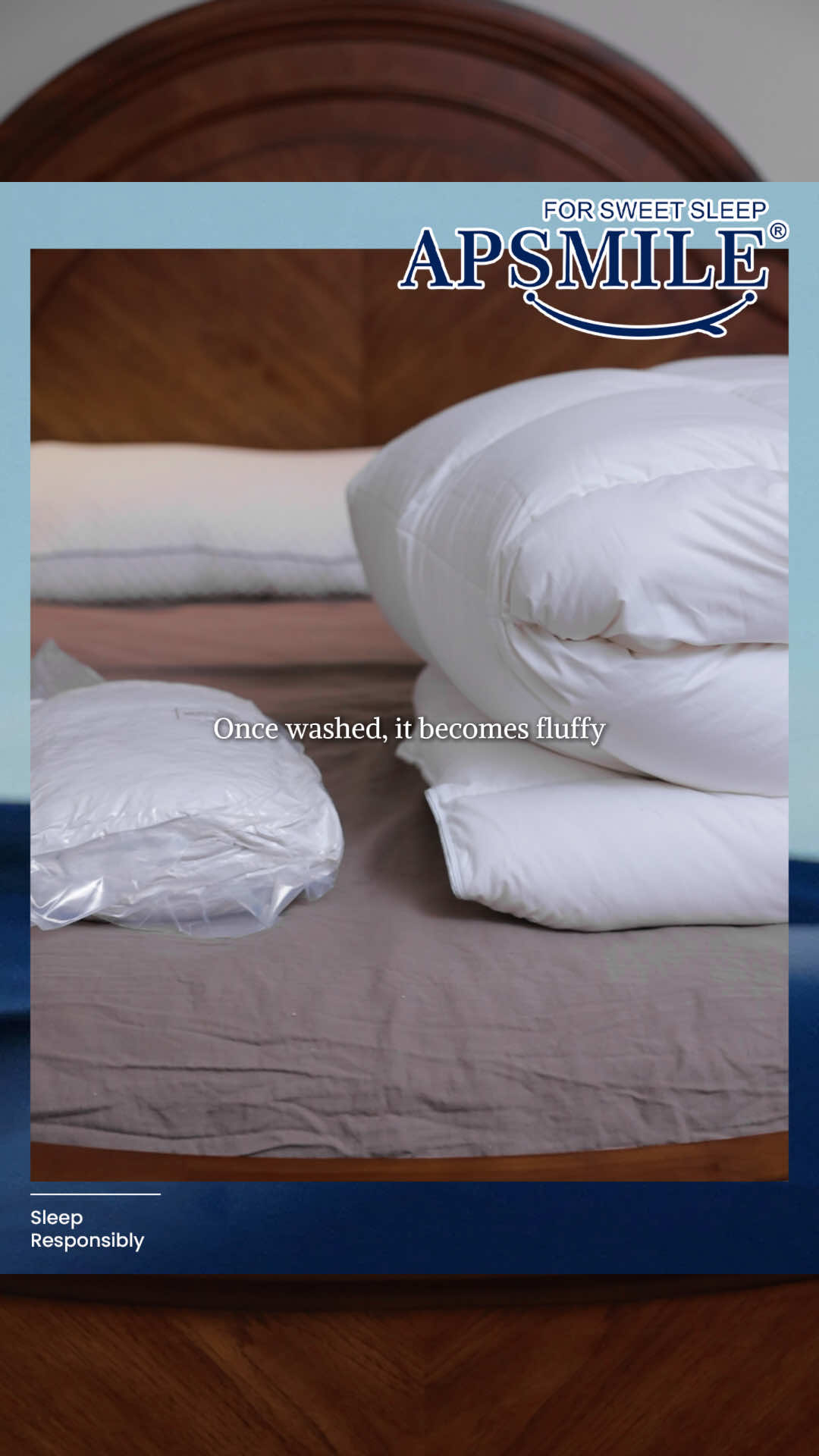 Here is the secret of fluffy comforter#apsmile #tiktokshopcybermonday #tiktokshopblackfriday #downduvet #goosedown 