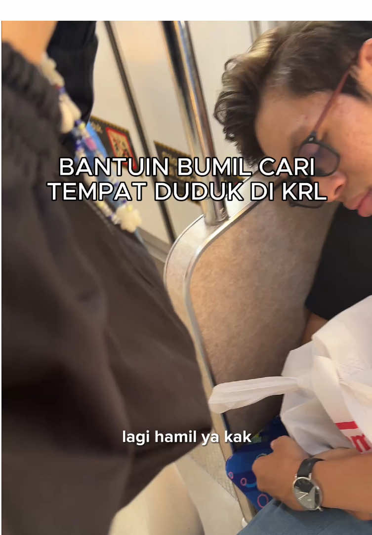 Ya Allah baik banget kakaknya #bumil #krl #fyp #hijab #hijabhiranur 