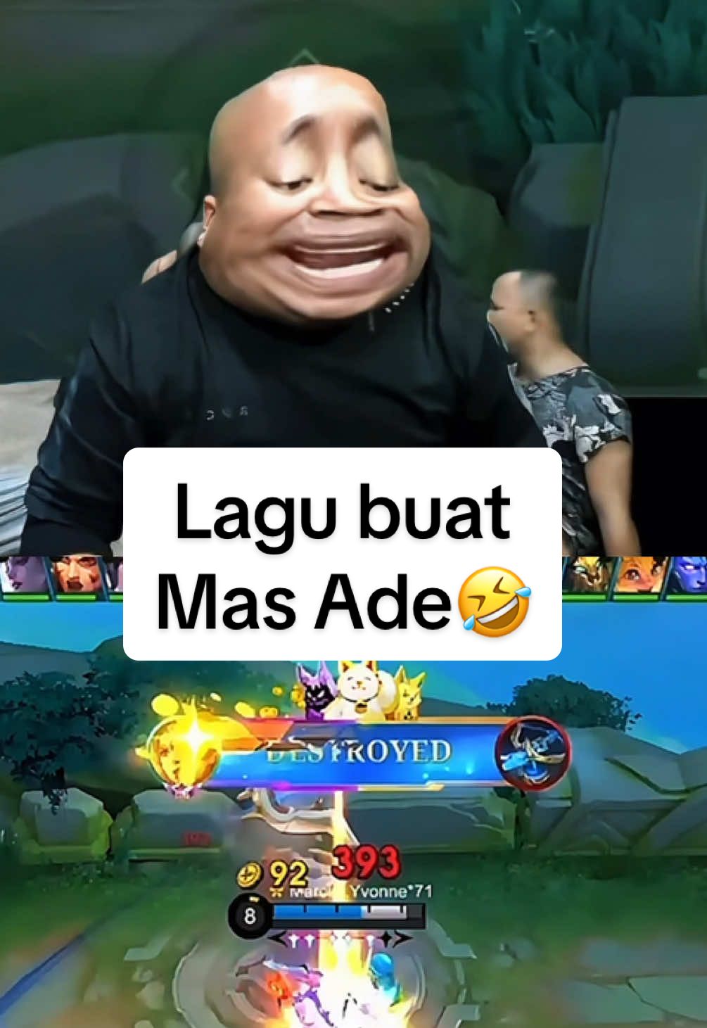 Emot mas ade bikin ketua emosi🤣#NEXTJagoanMabar #MLBBNEXT2025 #nagahitam #mobilelegends #fyp 