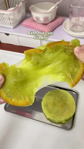 Bánh nếp cốm dừa khô #banhnepcomduakho#ănvặt#xuhuong #viral 