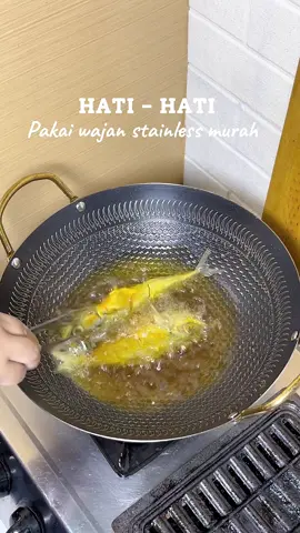 wajan stainless ini gak ngelupas anti lengket, enak di pake buat segala jenis masakan.. #wajanstainless #stainlesssteel #stainless #wajanantilengket 